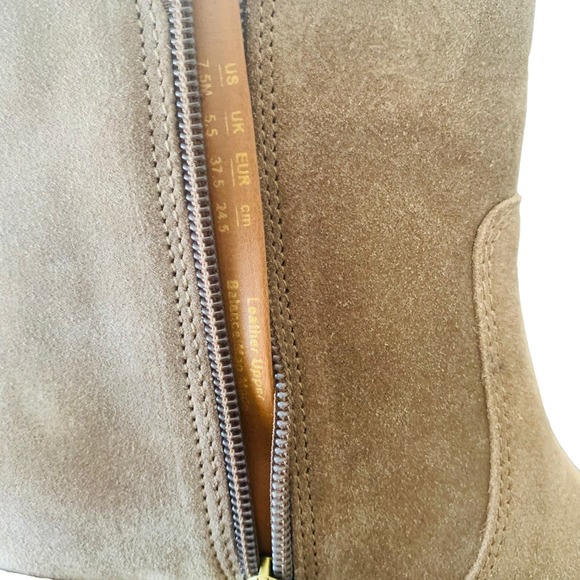 Franco Sarto Shaina Zippered Booties in Birchwood NIB Size 8 - Picture 8 of 12